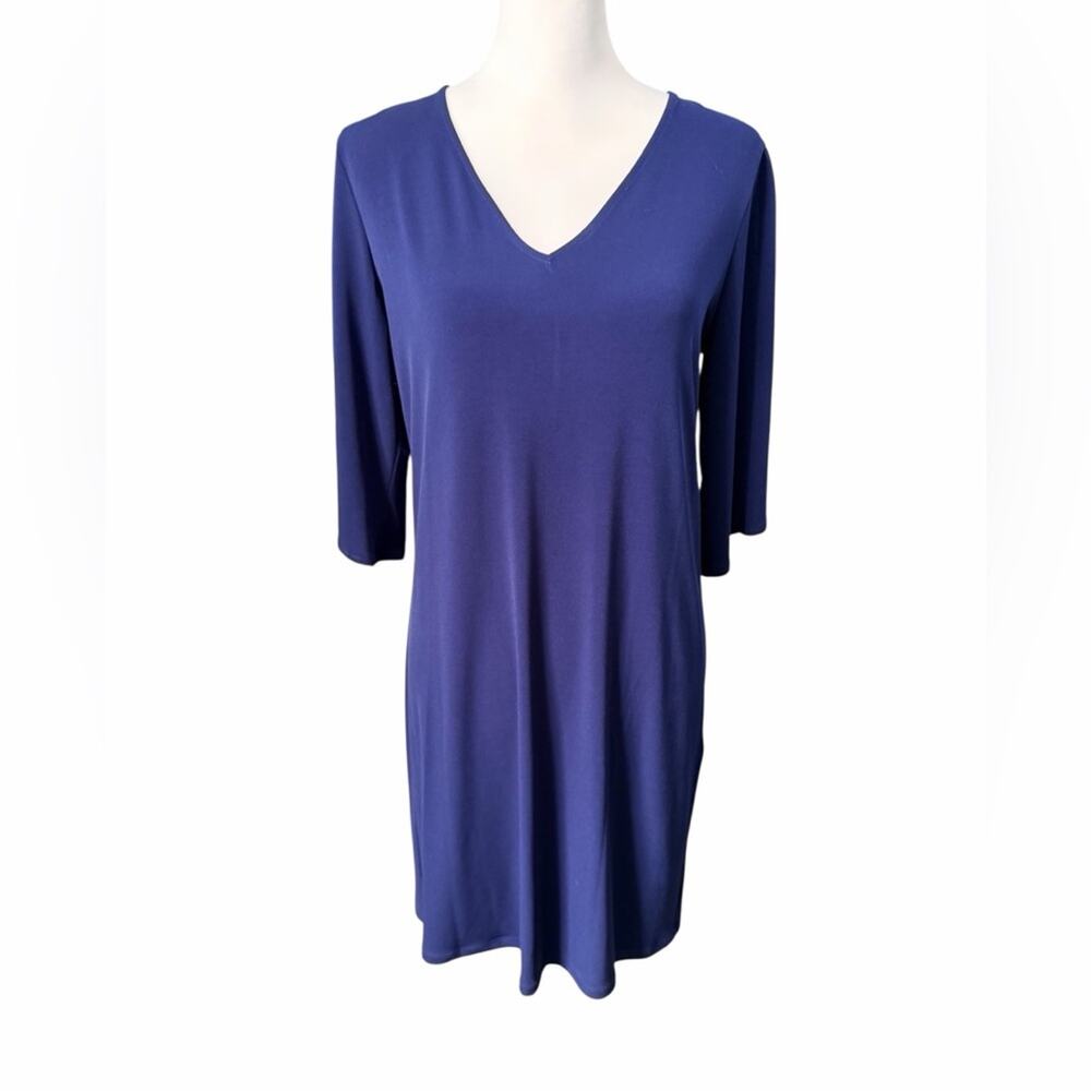 Michael Kors Navy 3/4 Sleeve Dress Blue Small